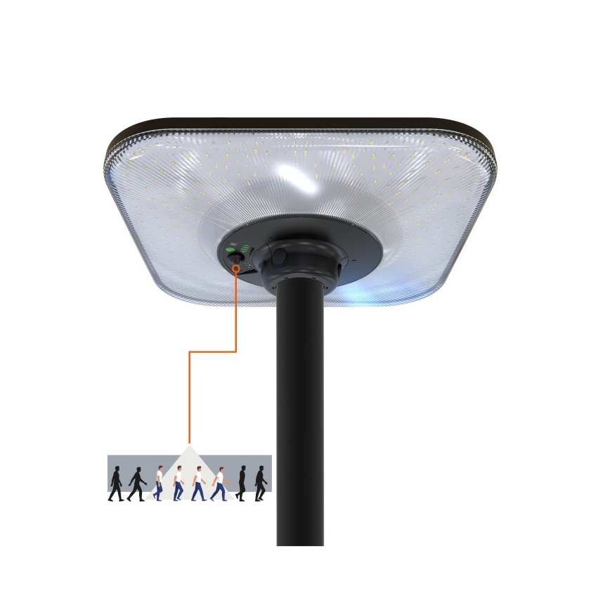 Lampione stradale solare LED con sensore SOLSUMI LED/25W/3,2V 3000/4000/6500K IP54 24000 mAh + telecomando