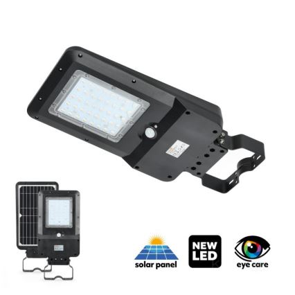 Lampione stradale solare a LED con sensore STREET LED/15W/7,4V 4000K IP65 5400 mAh
