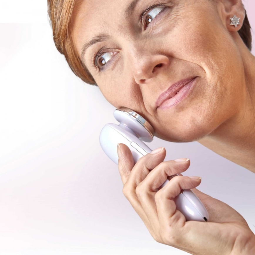 Lanaform - Dispositivo a ultrasuoni per il ringiovanimento della pelle PURESKIN 3W/800 mAh