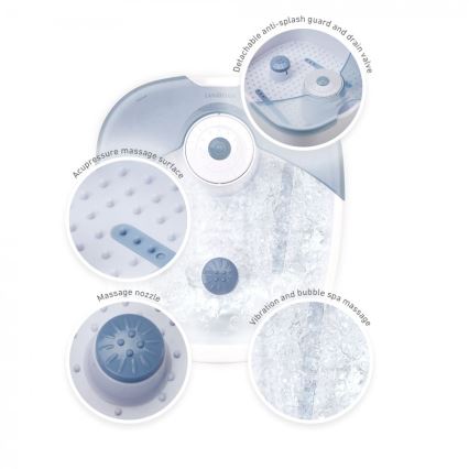 Lanaform - Pediluvio per massaggio FOOT SPA 60W/230V