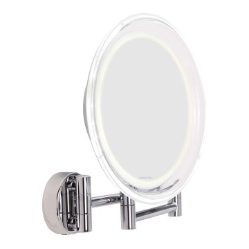 Lanaform - Specchio cosmetico a parete LED WALL/4xAAA