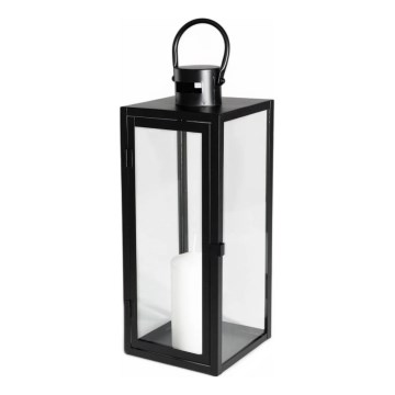 Lanterna decorativa 38 cm nera