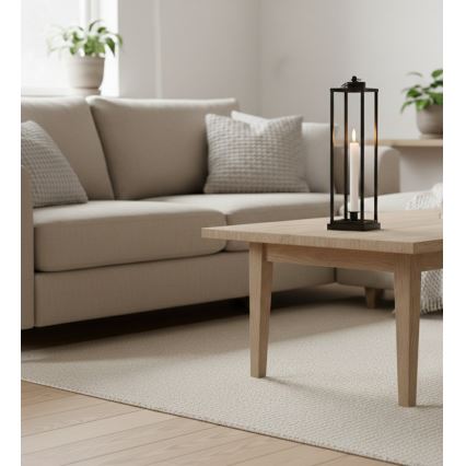 Lanterna decorativa HALL 34 cm nera