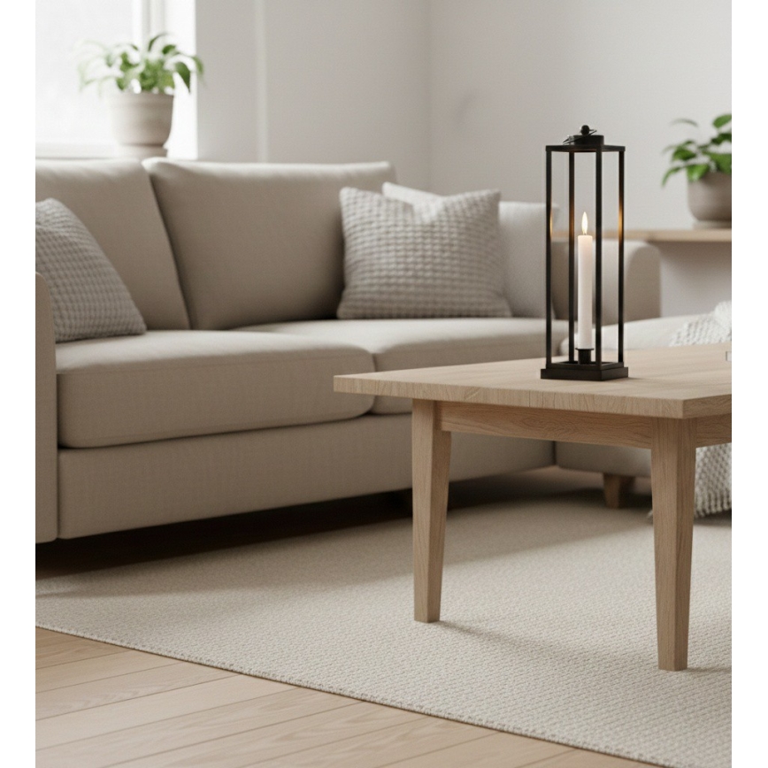 Lanterna decorativa HALL 34 cm nera