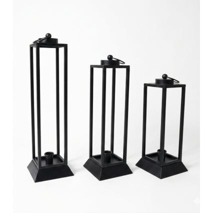Lanterna decorativa HALL 34 cm nera