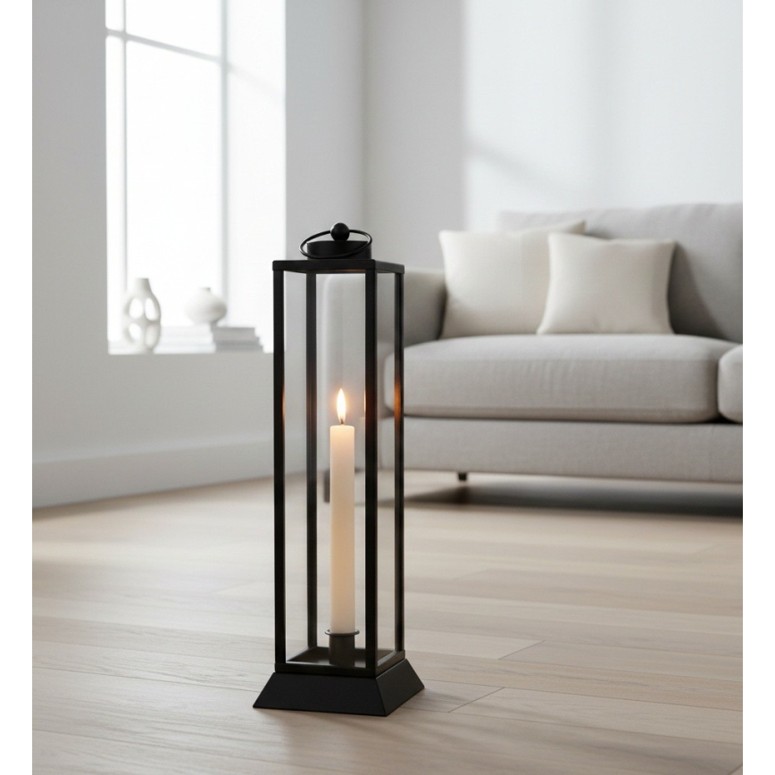 Lanterna decorativa HALL 45,5 cm nera