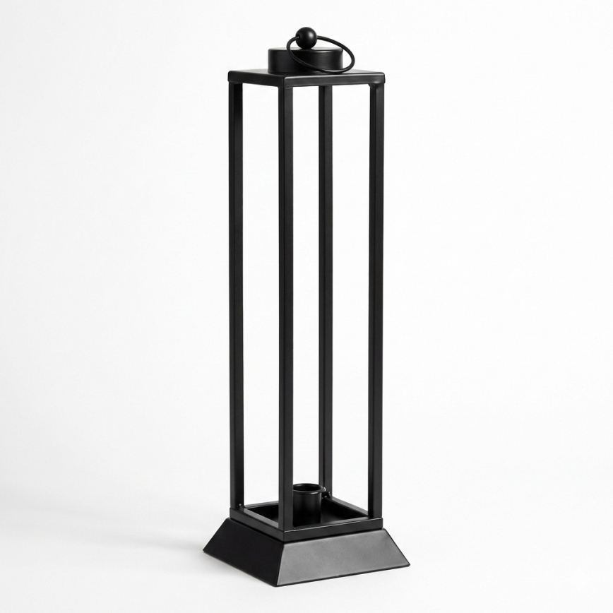 Lanterna decorativa HALL 45,5 cm nera