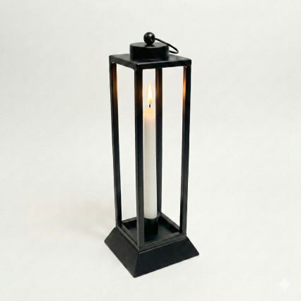 Lanterna decorativa HALL 45,5 cm nera