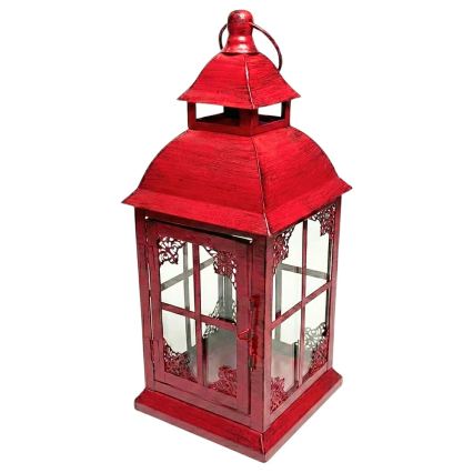 Lanterna decorativa REDY 30,5 cm rossa