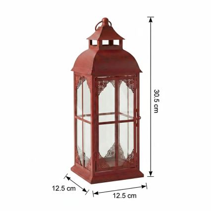 Lanterna decorativa REDY 30,5 cm rossa