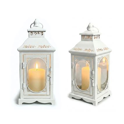Lanterna decorativa ROSEHILL 27,5 cm bianca