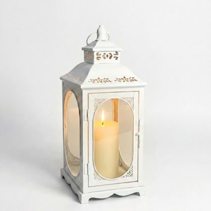 Lanterna decorativa ROSEHILL, 40 cm, bianca