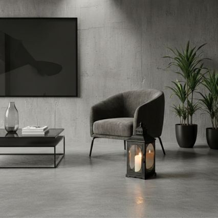 Lanterna decorativa ROSEHILL 54,5 cm nera