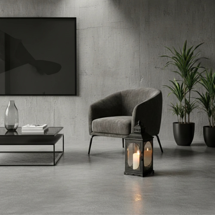 Lanterna decorativa ROSEHILL 54,5 cm nera