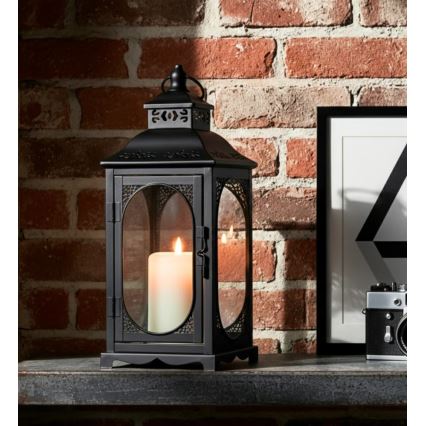 Lanterna decorativa ROSEHILL 54,5 cm nera
