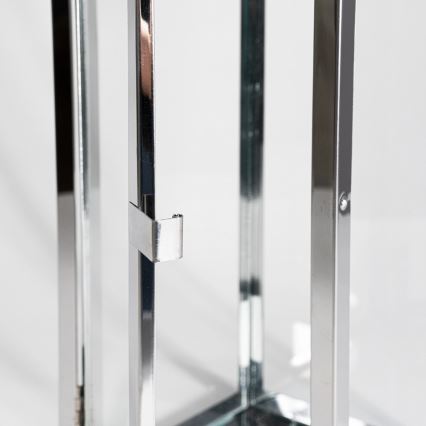 Lanterna decorativa TOWER 29 cm cromo lucido