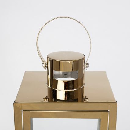 Lanterna decorativa TOWER 29 cm, finitura oro