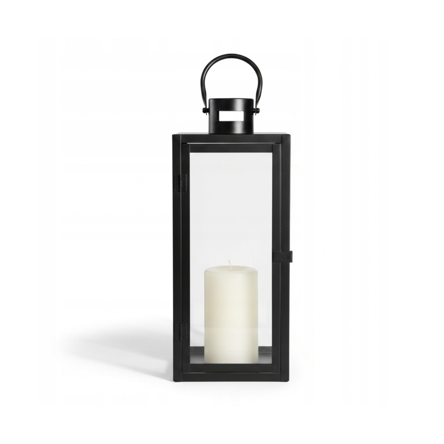 Lanterna decorativa TOWER 29 cm nera