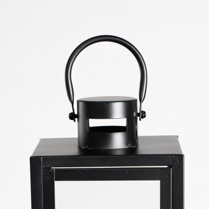 Lanterna decorativa TOWER 49 cm nera