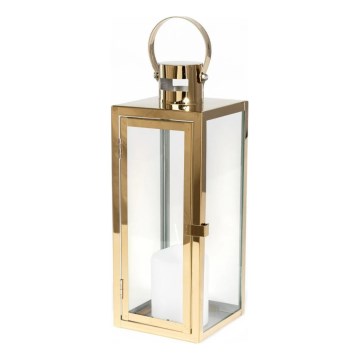 Lanterna decorativa TOWER 63 cm dorata