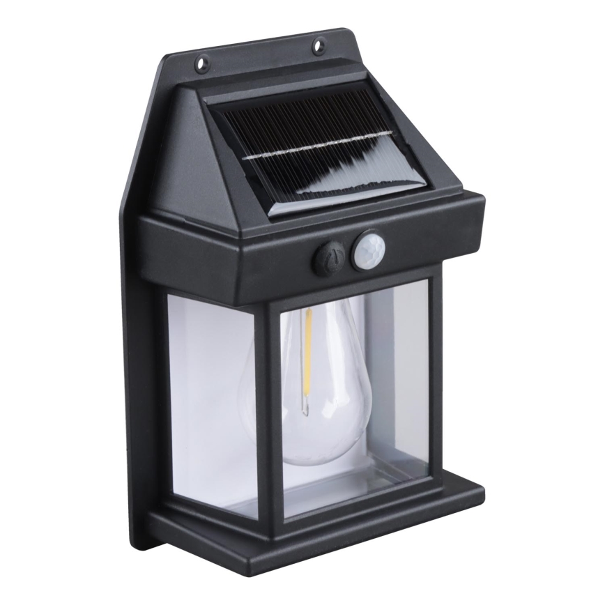 Lanterna solare LED dimmerabile con sensore integrato, 3,7 V, IP44, 1200 mAh