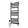LARGO 541 W/230 V Scala da bagno Scaldasalviette con termostato, 120,6 cm, IP44, Nero, Sinistra, Profilo quadrato