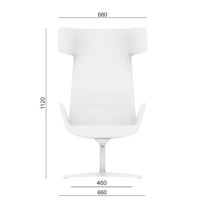LD Seating - Poltrona girevole FLEXI grigia