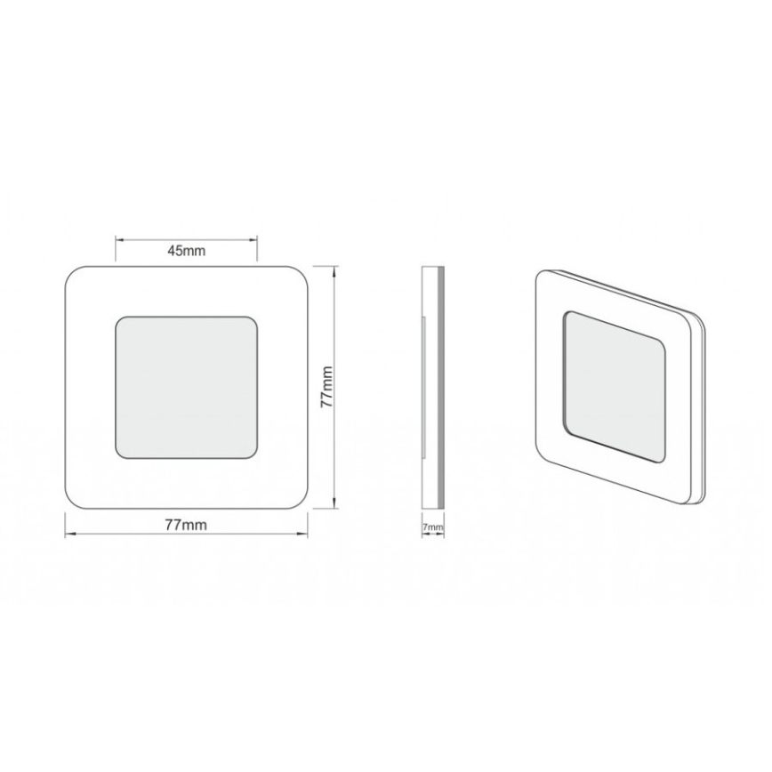 LDST DI-01-B-BZ12 - Lampada LED per scale DIANA LED/1,2W/230V bianco 6500K