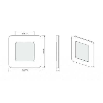 LDST DI-01-B-BZ12 - Luce LED per scale DIANA LED/1,2W/230V 6500K