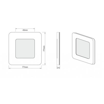 LDST DI-01-SC-BZ9 - Illuminazione LED per scale DIANA 9xLED/1,2W/230V nero opaco 6500K