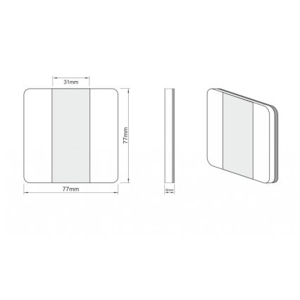 LDST DU-01-B-BZ10 - Illuminazione LED per scale DUO 10xLED/1,2W/230V bianco 6500K