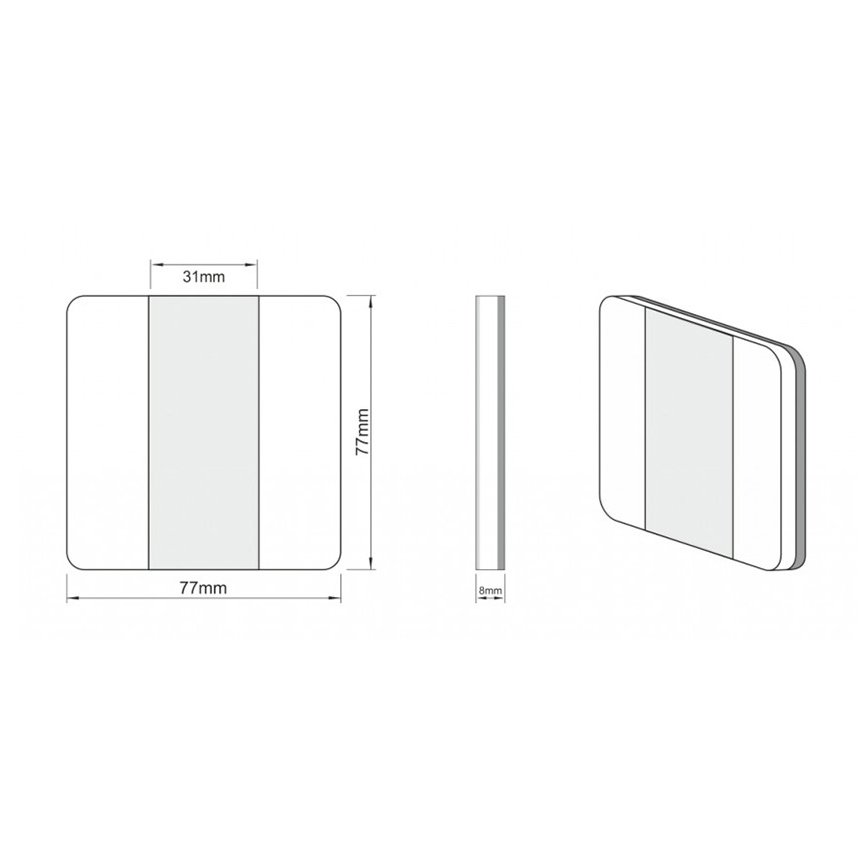 LDST DU-01-SC-BC10 - Illuminazione LED per scale DUO nero opaco 3500K