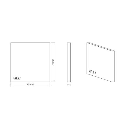 LDST SI-01-L-BC8 - Illuminazione scale SILVER 8xLED/1,2W/230V