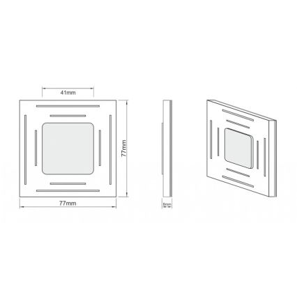 LDST SP-01-SC-BC8 - Illuminazione scale SPACE 8xLED/1,2W/230V