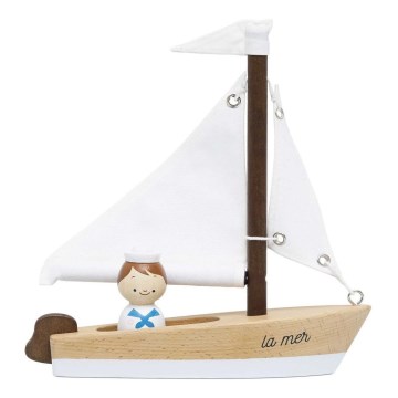 Le Toy Van - Barca a vela in legno con capitano faggio