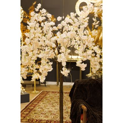 LED Albero artificiale decorativo di Natale CHERRY TREE 84xLED/230V 1,7 m ciliegio