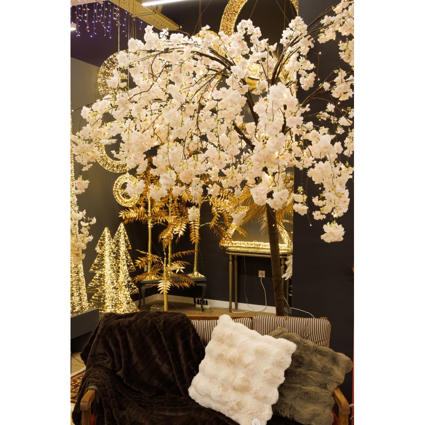 LED Albero artificiale decorativo di Natale CHERRY TREE 84xLED/230V 1,7 m ciliegio