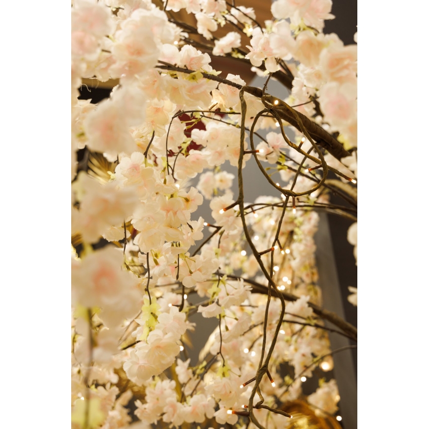LED Albero artificiale decorativo di Natale CHERRY TREE 84xLED/230V 1,7 m ciliegio