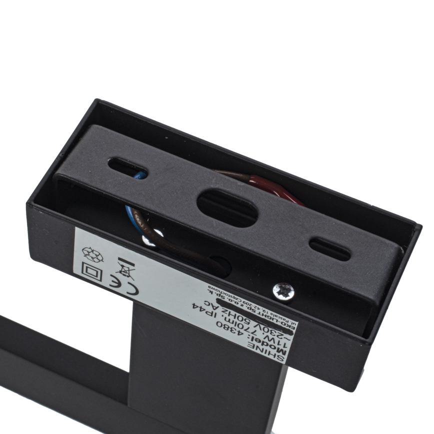 LED Applique da bagno SHINE LED/11W/230V 42 cm IP44 nero