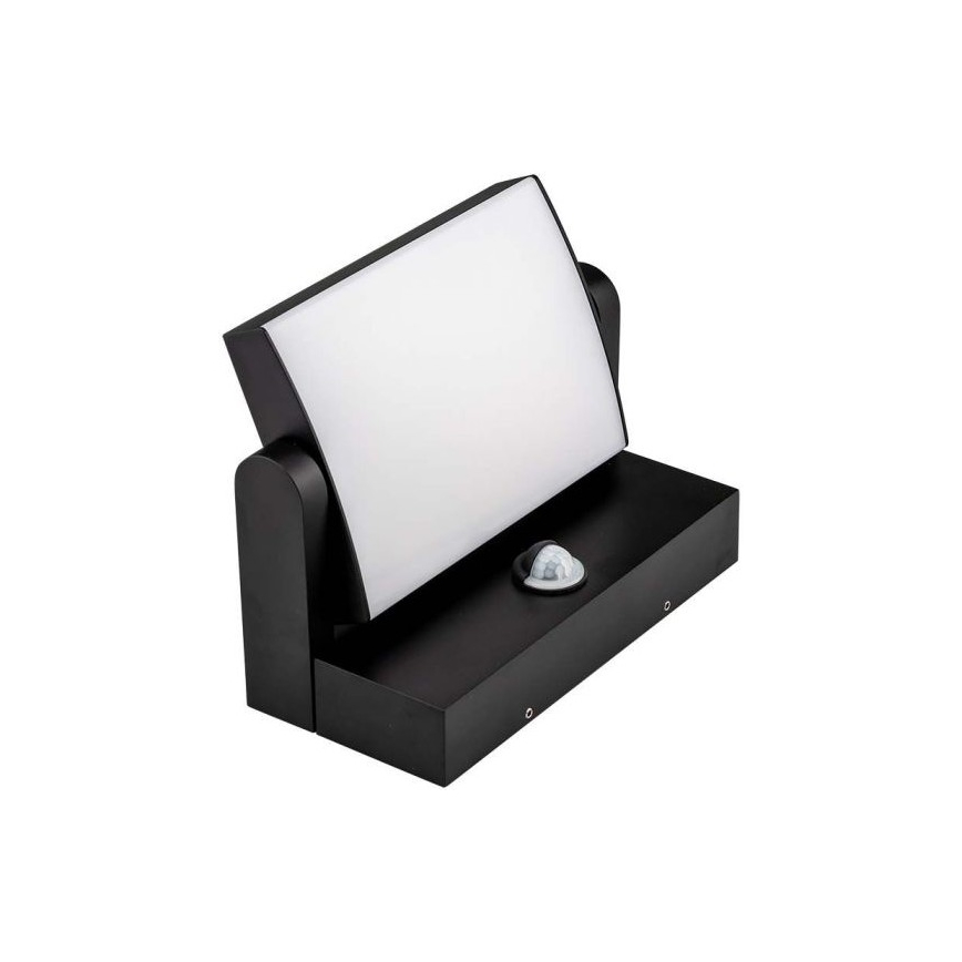 LED Applique da esterno con sensore LED/17W/230V 3000K IP65 nero