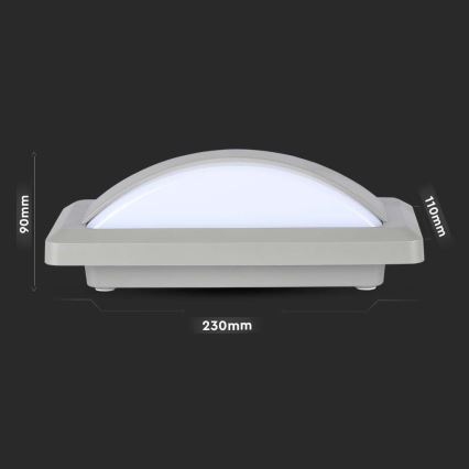 LED Applique da esterno LED/12W/230V 6400K IP65