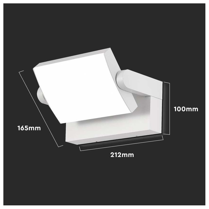 LED Applique da esterno LED/17W/230V 3000K IP65