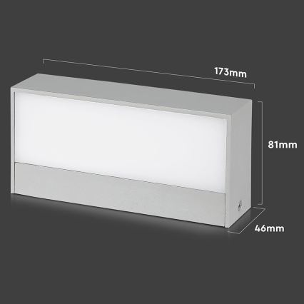 LED Applique da esterno LED/9W/230V 6500K IP65