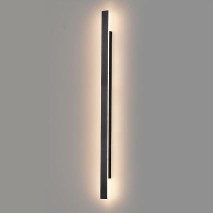 Lampada da parete per esterni LED WOW LED/20W/230V 3000/4000/6000K 120 cm IP54 nero