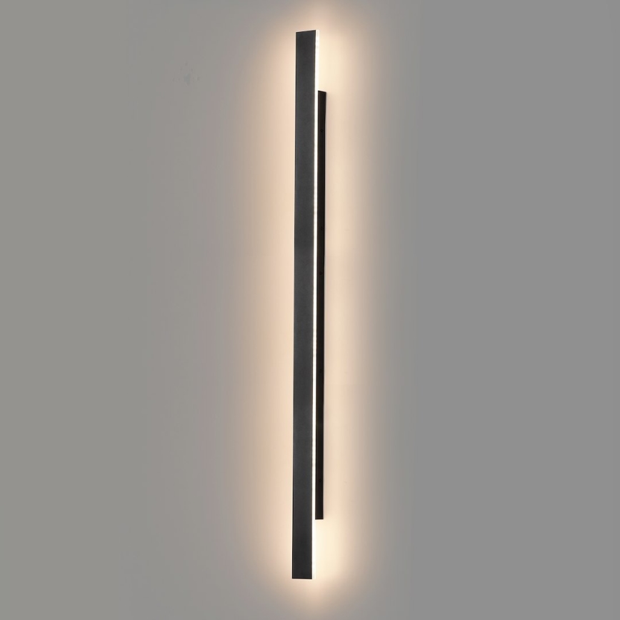 Lampada da parete per esterni LED WOW LED/20W/230V 3000/4000/6000K 120 cm IP54 nero