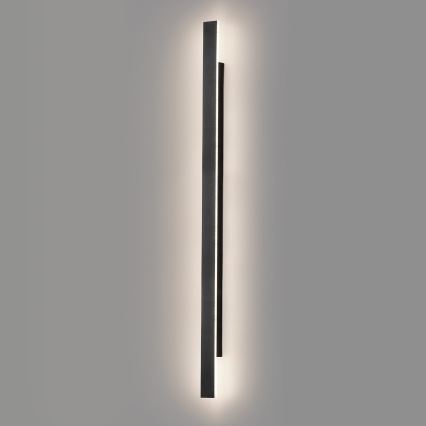 Lampada da parete per esterni LED WOW LED/20W/230V 3000/4000/6000K 120 cm IP54 nero