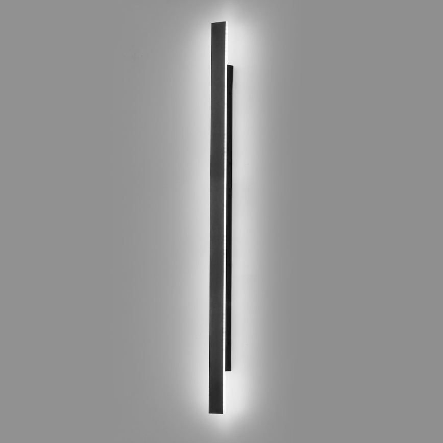 Lampada da parete per esterni LED WOW LED/20W/230V 3000/4000/6000K 120 cm IP54 nero