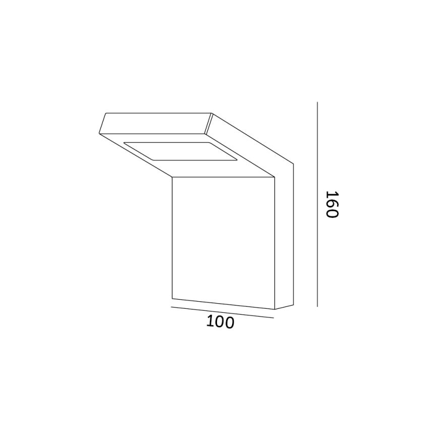 LED Applique per esterni INDUO K LED/10W/230V 4000K IP54