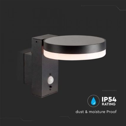 LED Applique solare da esterno con sensore LED/5,5W/3,7V 3000K IP54