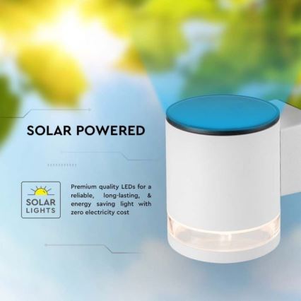 LED Applique solare da esterno LED/1W/3,7V 3000K IP54 1200 mAh bianco